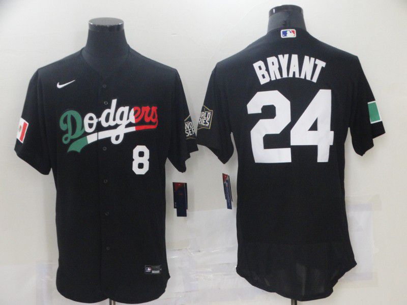 Men Los Angeles Dodgers 24 Bryant Black Elite 2021 Nike MLB Jerseys1